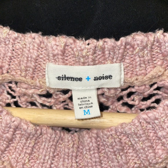 Crochet sweater. Rusty pink. 70% COTTON, 16% ACRYLIC, 14% POLYESTER. - Picture 2 of 5